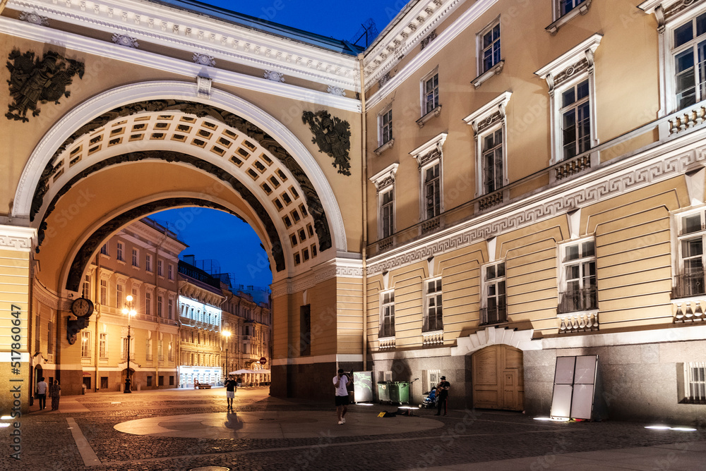 Main staff arch in Saint Petersburg
