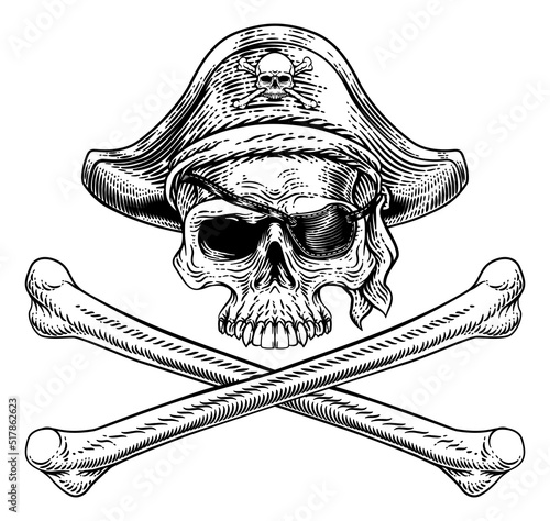 Pirate Skull Crossbones Skeleton Grim Reaper