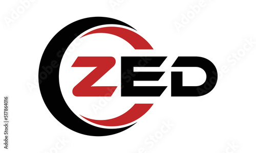 ZED swoosh three letter logo design vector template | monogram logo | abstract logo | wordmark logo | letter mark logo | business logo | brand logo | flat logo | minimalist logo | text | word | symbol photo