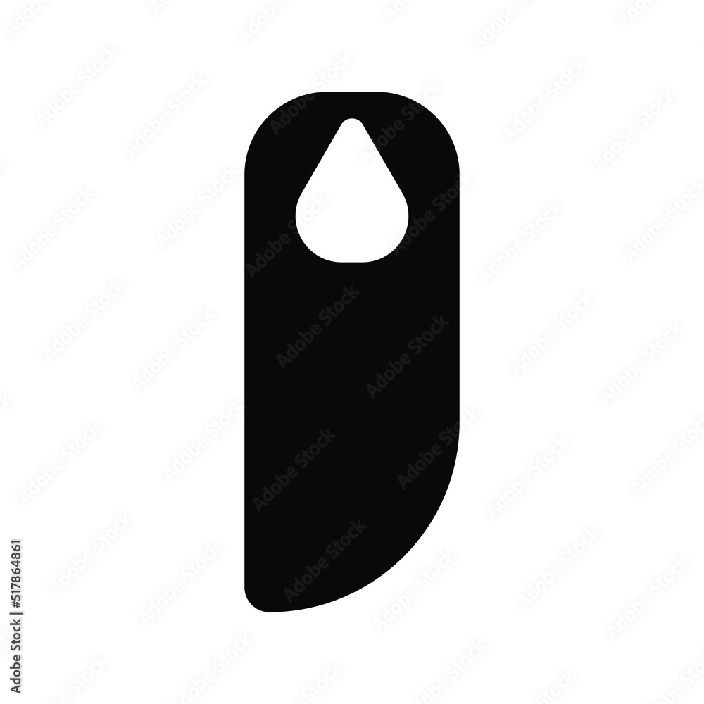 Door knob hanger icon isolated on white background. Vector EPS 10 Door knob hanger icon isolated on white background. Vector EPS 10