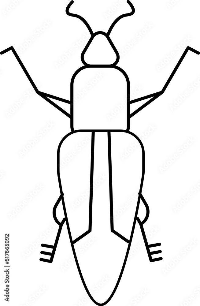 Flat Insect bug illustration set. Set of black outline bugs illustration. Black and white icons of different insects Flat Insect bug illustration set. Set of black outline bugs illustration. Black and white icons of different insects