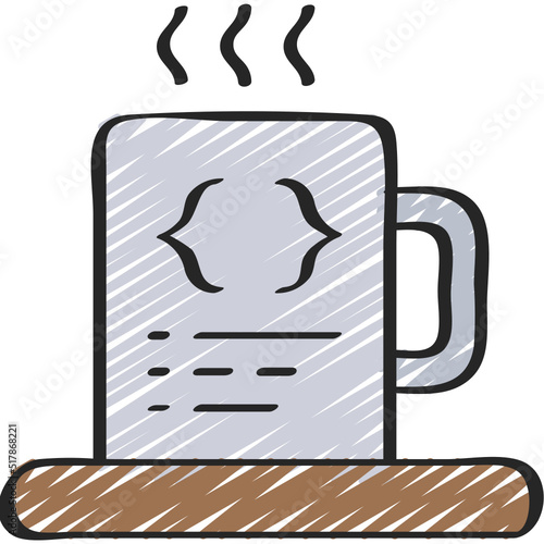 Developer Coffee Mug Icon