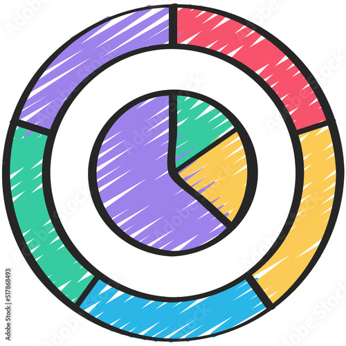 Double Pie Chart Icon