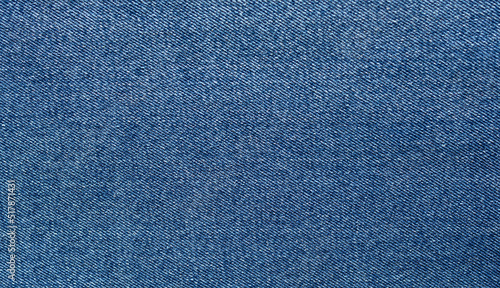 The texture of classic dense denim. The pattern is clearly visible.