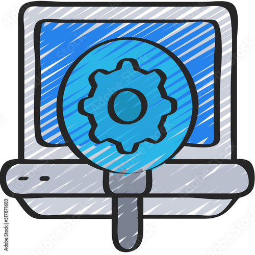 Laptop SEO Icon