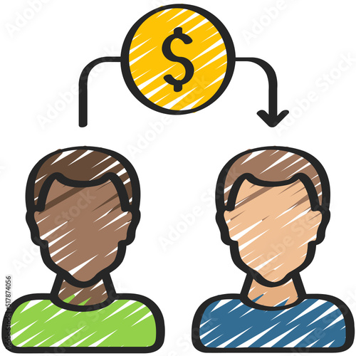 Peer To Peer Lending Icon