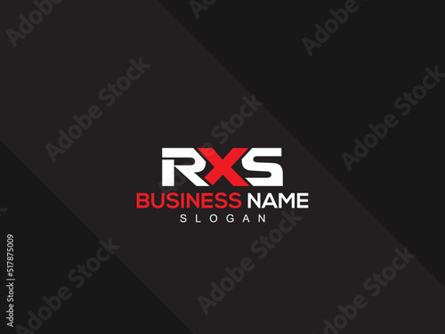 Alphabet RXS Logo Letter, Creative RX r x s Logo Letter Vector Art With Unique Colorful Three Letter Design