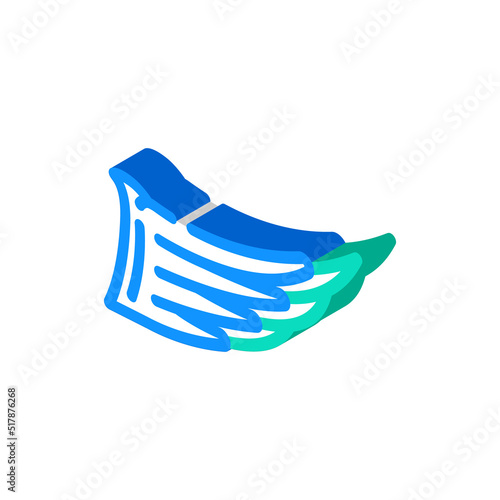 abstract wing isometric icon vector. abstract wing sign. isolated symbol illustration