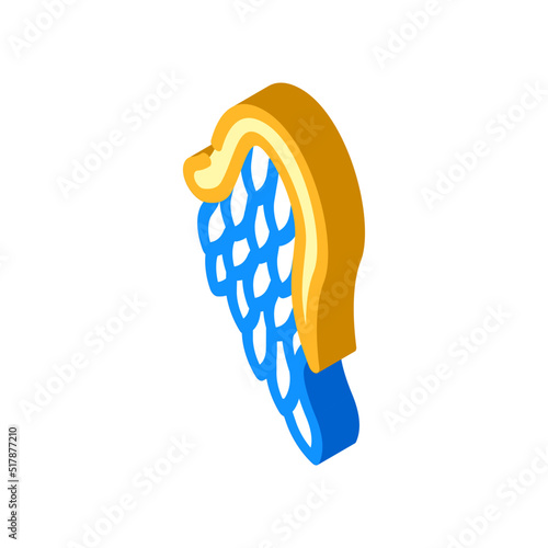 angel wing isometric icon vector. angel wing sign. isolated symbol illustration