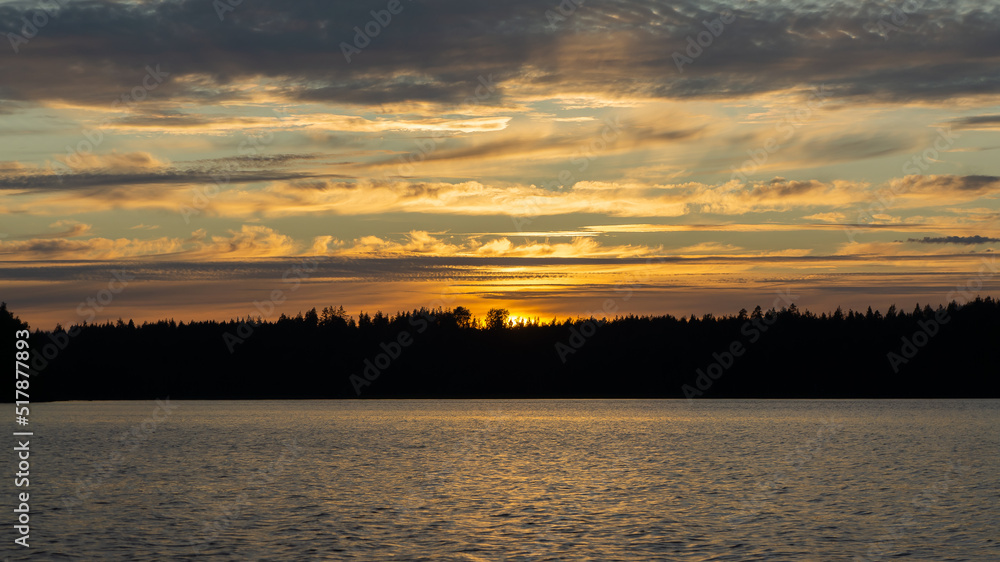 Finnland im Sommer - Sonnenuntergang