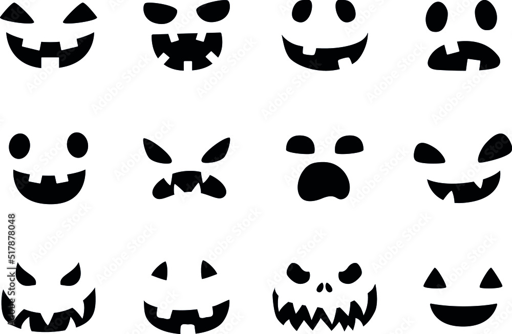 Pumpkin Faces Set of 12 Spooky Face
Pumpkin Faces Set of 12 Spooky Face