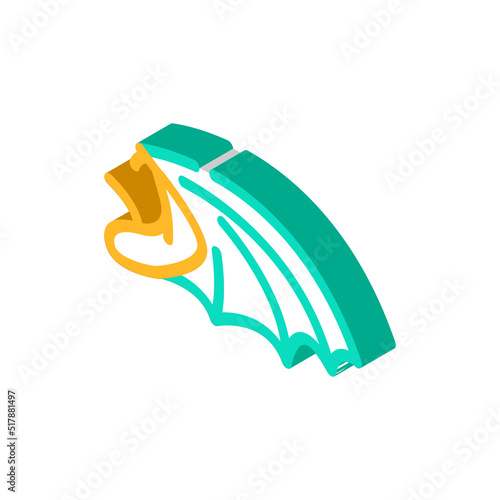 dragon wing isometric icon vector. dragon wing sign. isolated symbol illustration