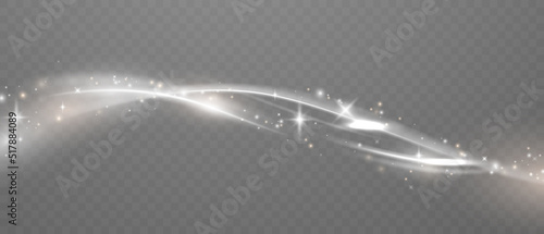 Gold and white sparkle background design with golden dust light effect and shining stars vector illustration can be isolated from transparent background.