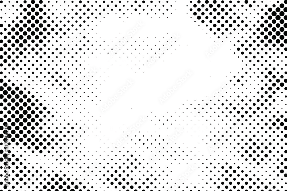 Vector halftone texture effect. Adstract dots pattern.