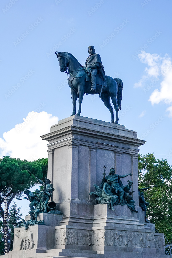 ジュゼッペ・ガリバルディ騎馬像（ローマ）