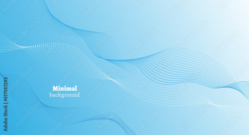 Modern cover design. Blue abstract pattern lines, waves. Vector layout for business background, certificate, brochure template