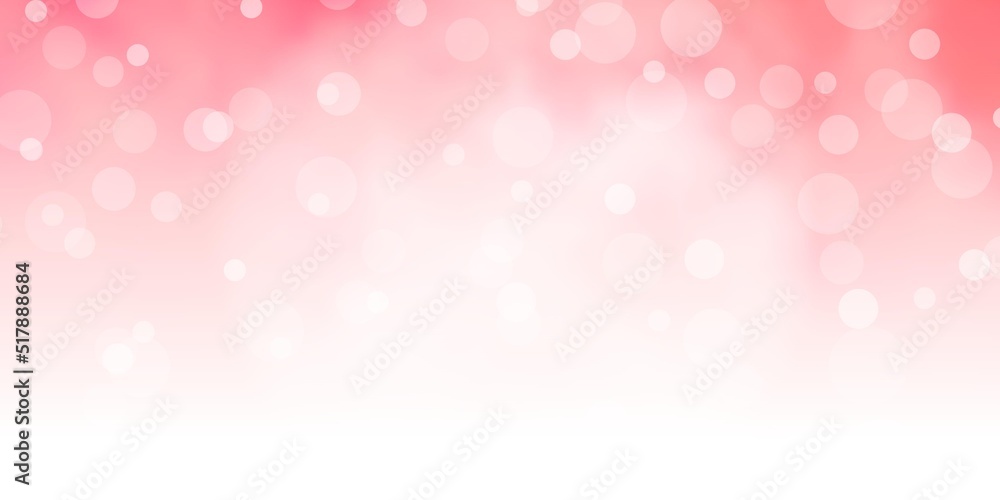 Light Red vector pattern with circles. Light Red vector pattern with circles.