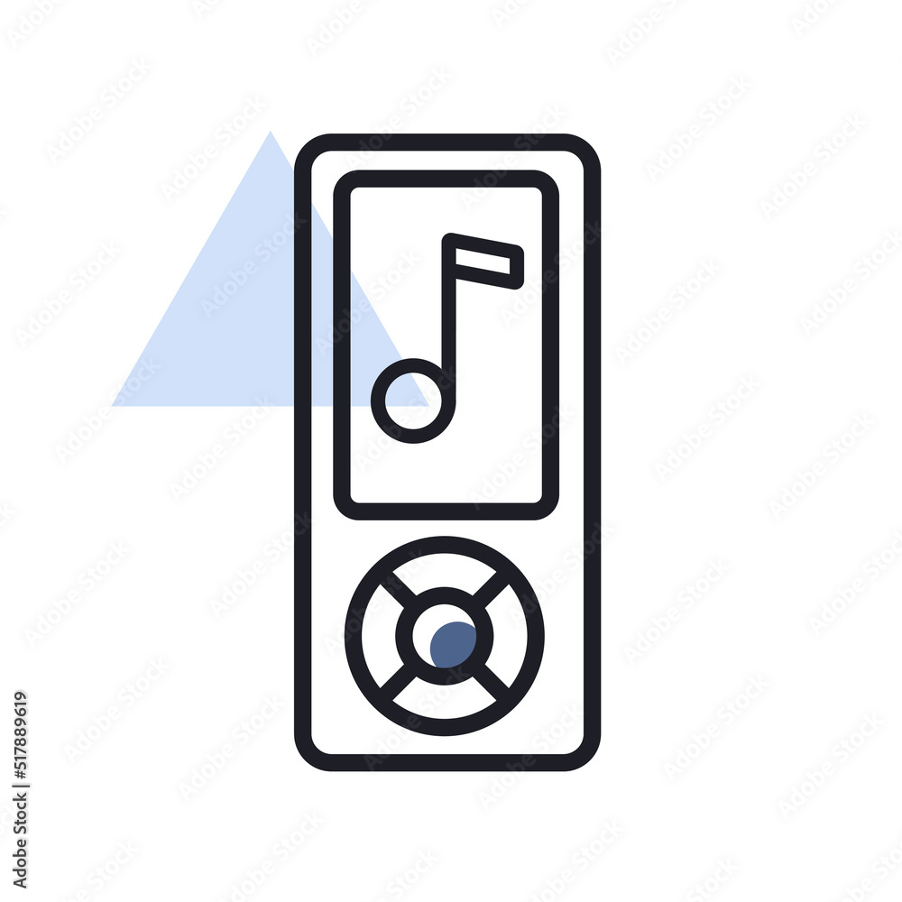 Mp3 player vector flat icon Mp3 player vector flat icon