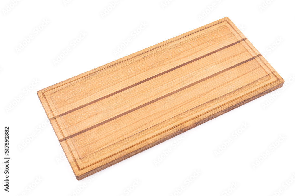 Wooden cutting board isolated above white background Wooden cutting board isolated above white background