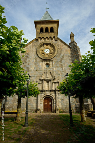 Iglesia parroquial.Auritz (Burguete). Gran recorrido 11.Cordillera pirenaica.Navarra.España. photo