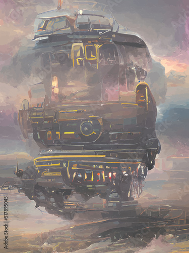 steam train on the railway