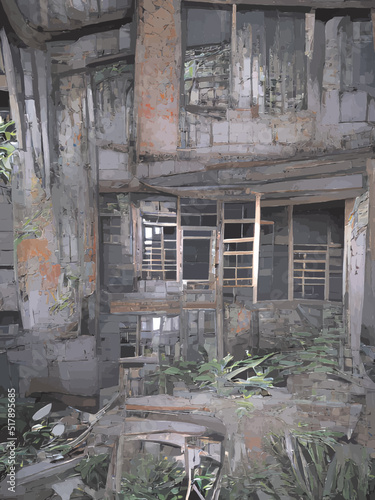 old abandoned building