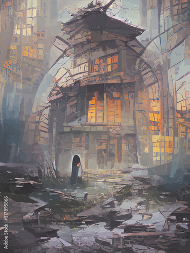 old abandoned building
