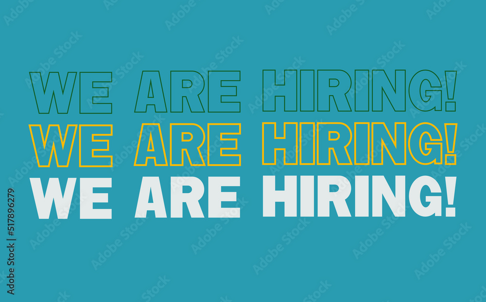 Vector of the we are hiring concept Vector of the we are hiring concept