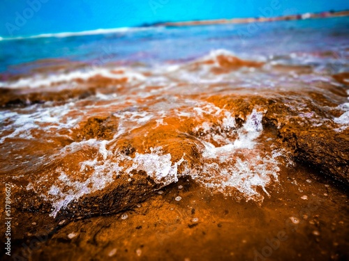 Beautiful picture of small sea waves