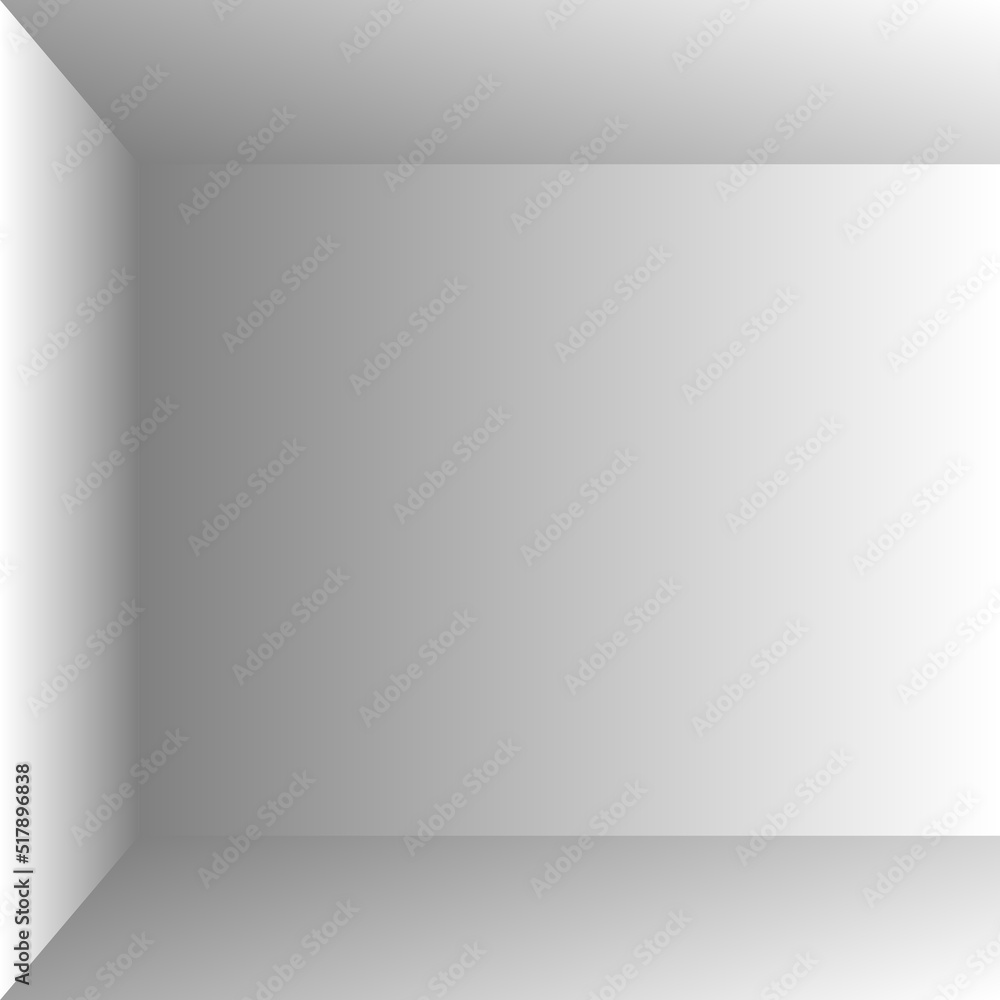 The inner space of the box. Empty white room. Vector design illustration
The inner space of the box. Empty white room. Vector design illustration