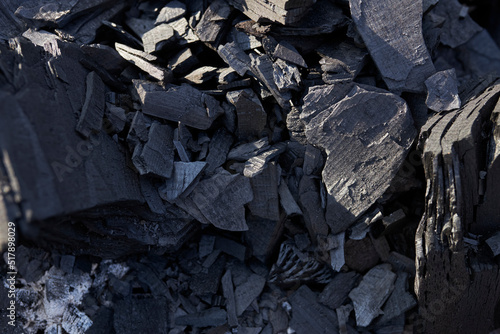 coal close-up. black coal background 