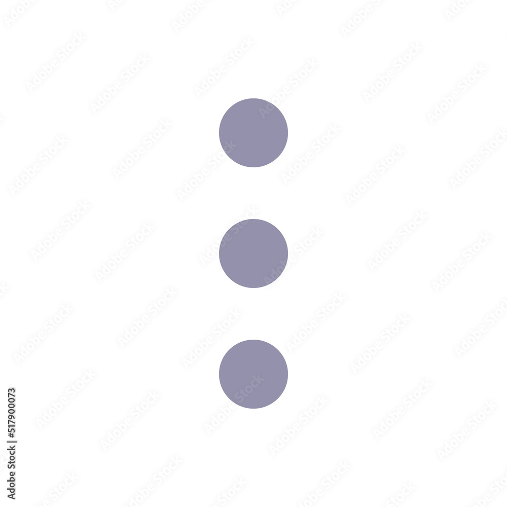 Three vertical dots menu flat color ui icon. Kebab menu representation. Navigation button. Choice list. Simple filled element for mobile app. Colorful solid pictogram. Vector isolated RGB illustration Three vertical dots menu flat color ui icon. Kebab menu representation. Navigation button. Choice list. Simple filled element for mobile app. Colorful solid pictogram. Vector isolated RGB illustration
