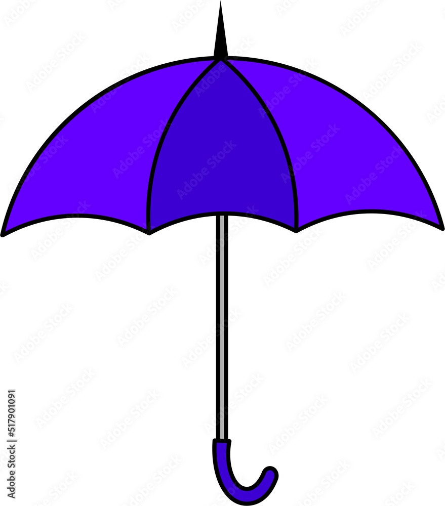colorful Illustrations of Umbrella. Flat design of umbrella. Illustration set of different coloured umbrellas. colorful Illustrations of Umbrella. Flat design of umbrella. Illustration set of different coloured umbrellas.