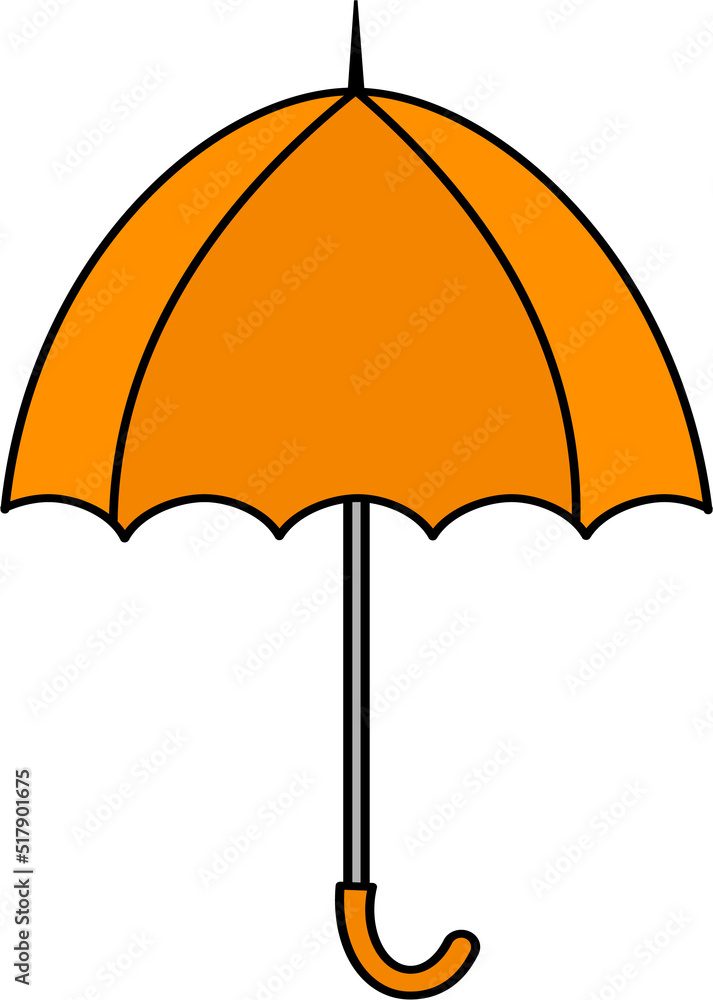 colorful Illustrations of Umbrella. Flat design of umbrella. Illustration set of different coloured umbrellas. colorful Illustrations of Umbrella. Flat design of umbrella. Illustration set of different coloured umbrellas.