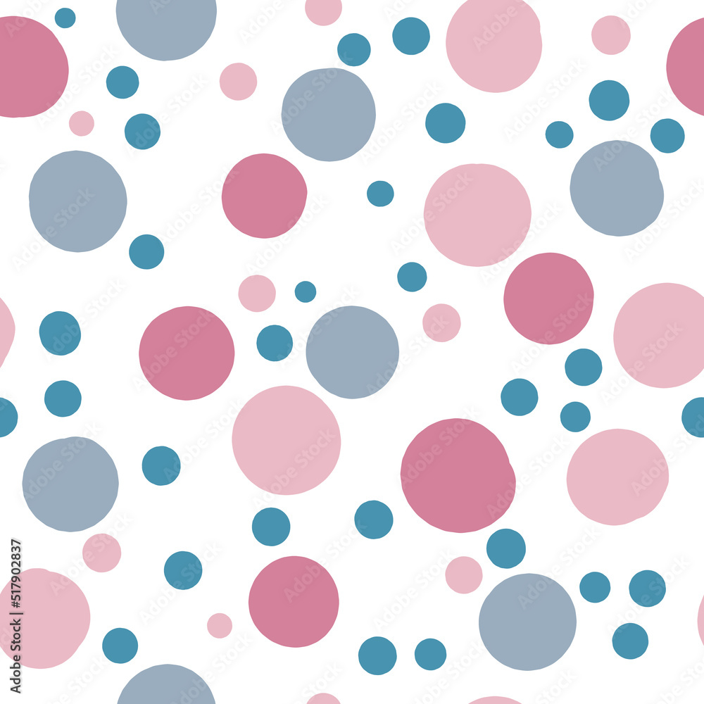 Different sized dots confetti seamless pattern Different sized dots confetti seamless pattern