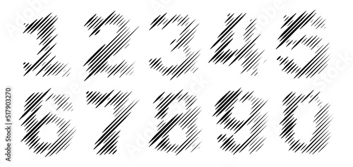 Halftone Numbers Set