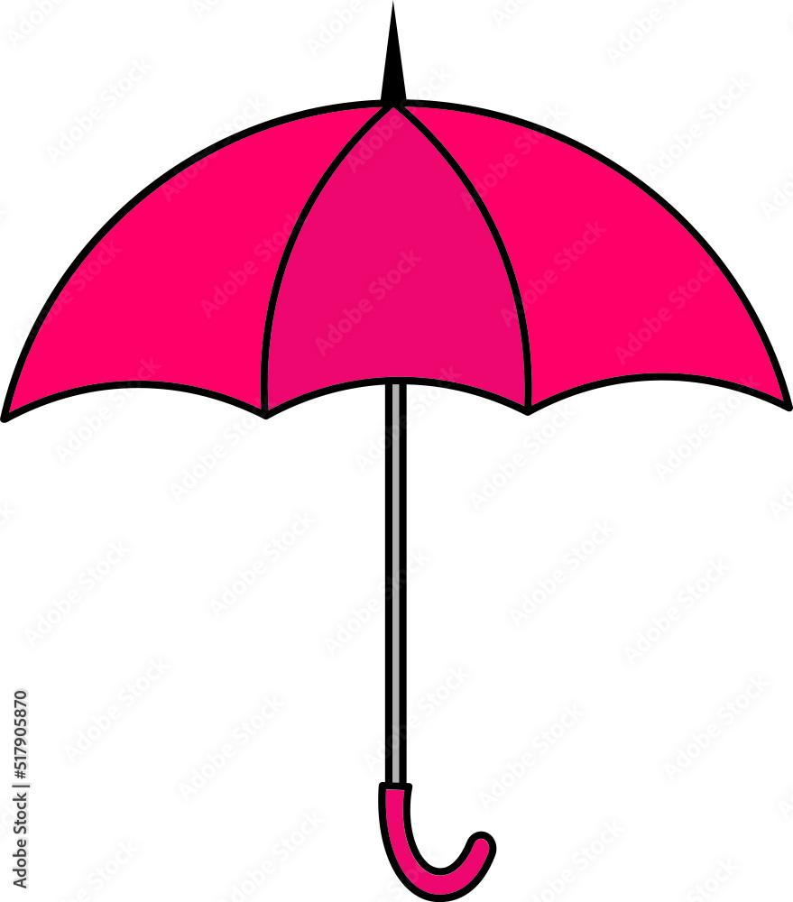 colorful Illustrations of Umbrella. Flat design of umbrella. Vector illustration set of different coloured umbrellas. colorful Illustrations of Umbrella. Flat design of umbrella. Vector illustration set of different coloured umbrellas.