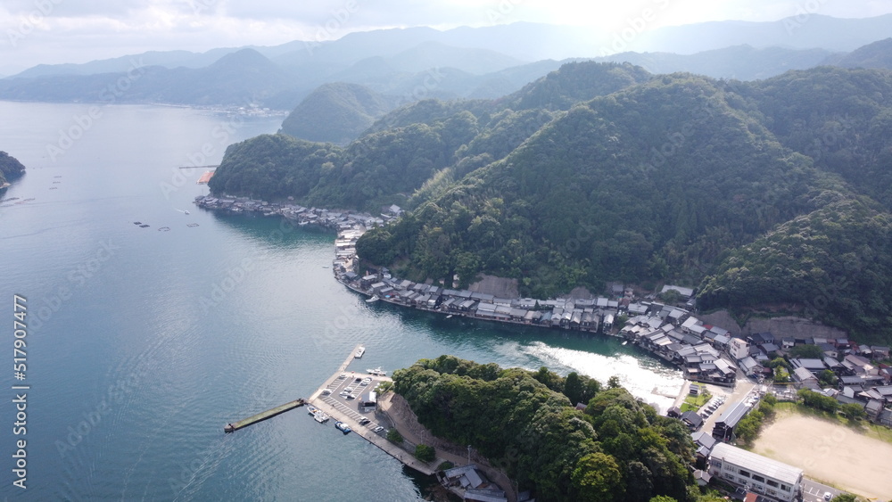 Japan Drone Kyoto Sea Mountain