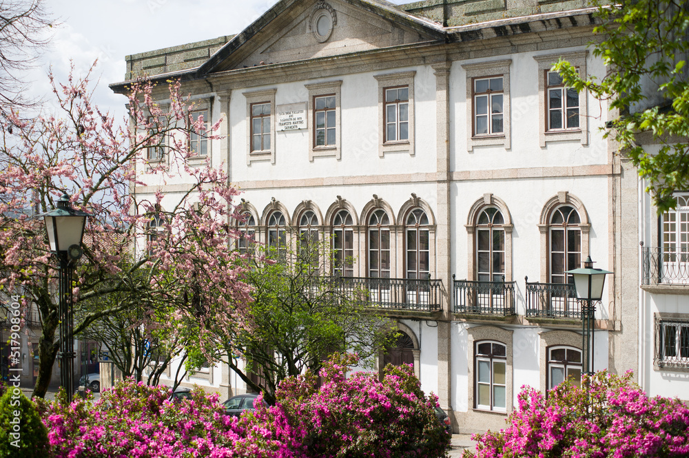 Architektura, fasady budynków Braga Portugalia