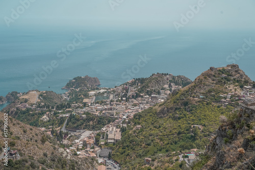 Beautiful view over land and sea.