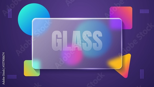 Realistic glassmorphism modern gradient background 