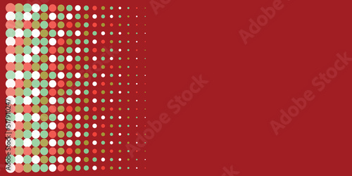 Abstract Colorful Spotted Vertically Aligned Variously Sized Pixels Pattern with Copyspace, Room, Place for Your Text - Vector Background Template