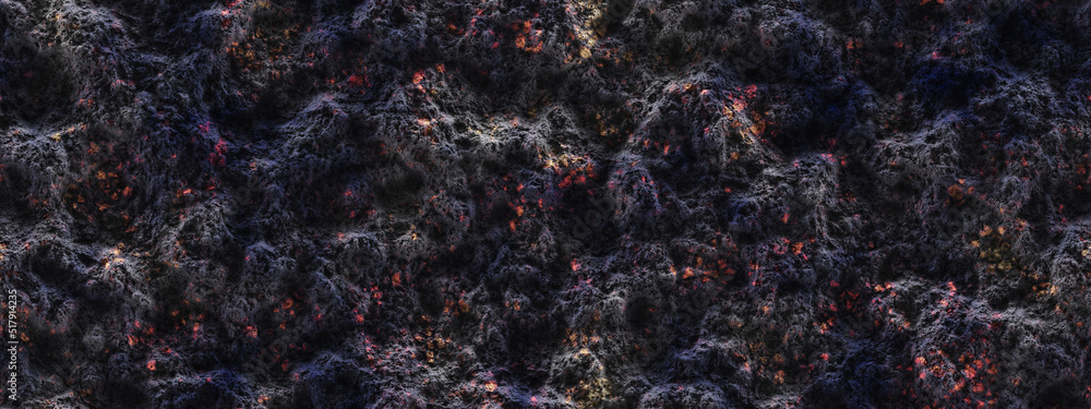 Burning coals- crack surface. Abstract nature pattern Burning coals- crack surface. Abstract nature pattern