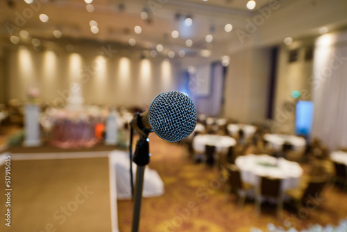 microphone on stage, speaker, conference 