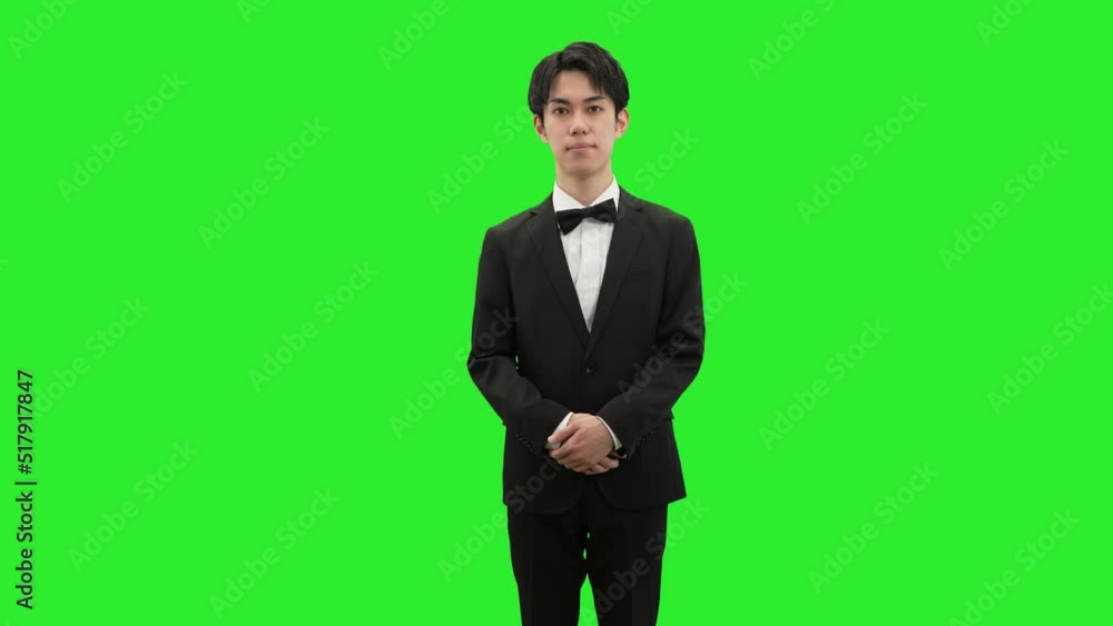 ボウタイ スーツ男性 合成素材 ボウタイ スーツ男性 合成素材