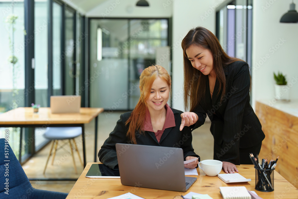 Portrait of an Asian businesswoman consulting, start up a marketing plan to meet the needs of customers in office room. Portrait of an Asian businesswoman consulting, start up a marketing plan to meet the needs of customers in office room.