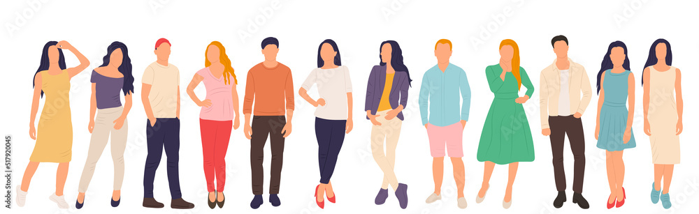 people on white background in flat style, isolated, vector people on white background in flat style, isolated, vector