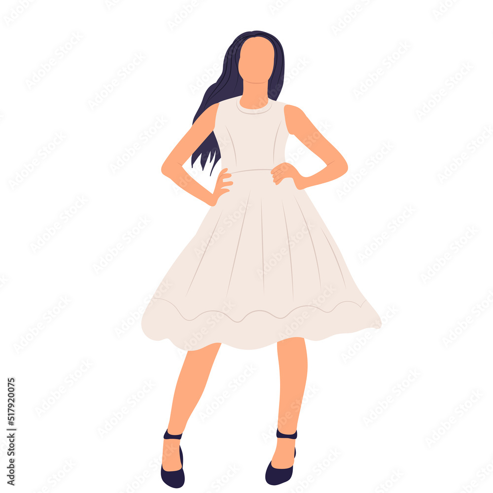 bride on white background in flat style, isolated, vector bride on white background in flat style, isolated, vector