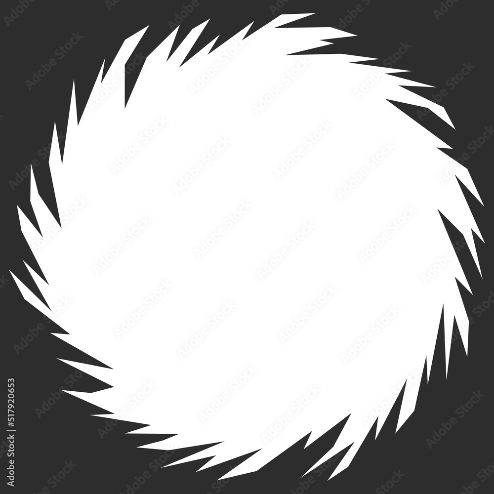 Obraz premium Simple background with circle spikes pattern and with some copy space area