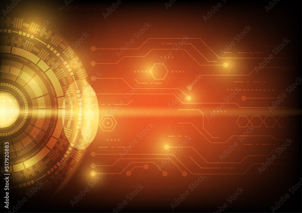 Obraz premium Hitech abstract technology background innovation concept vector illustration